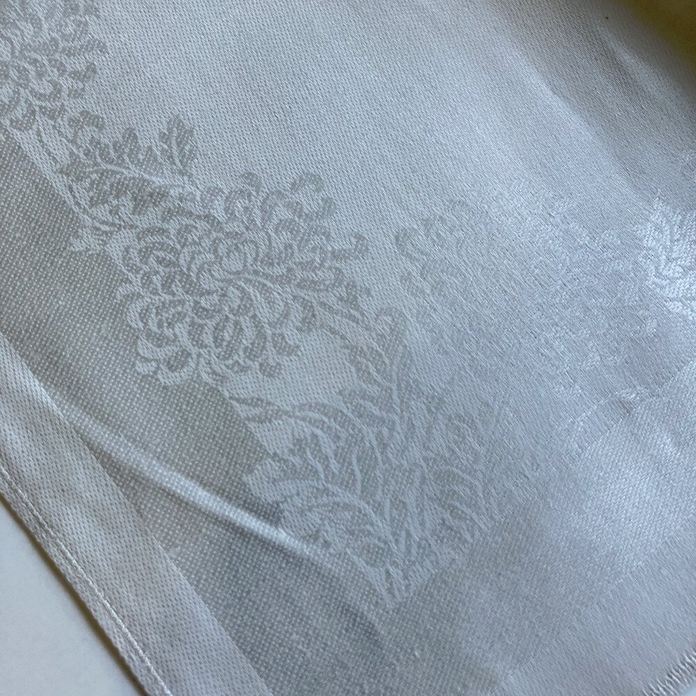 Irish linen damask vintage napkins set of four silver shade - Picture 6 of 9